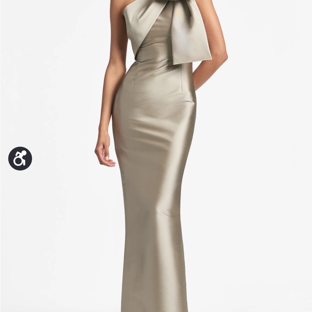 Sachin + Babi Tan One Shoulder Gown